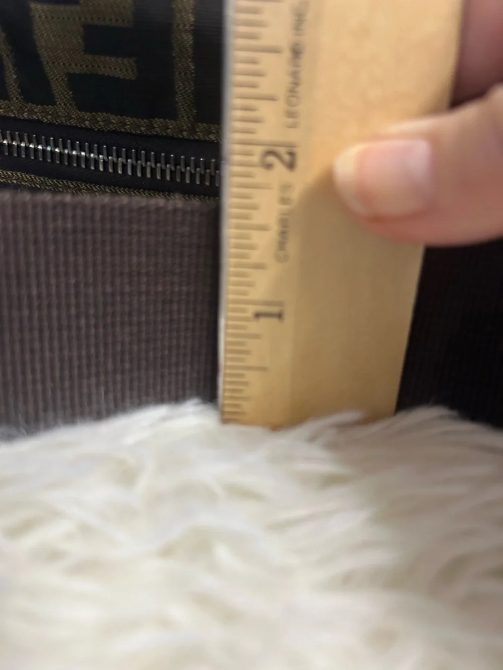 Fendi Brown FF Logo Messenger Bag - Picture 12 of 14